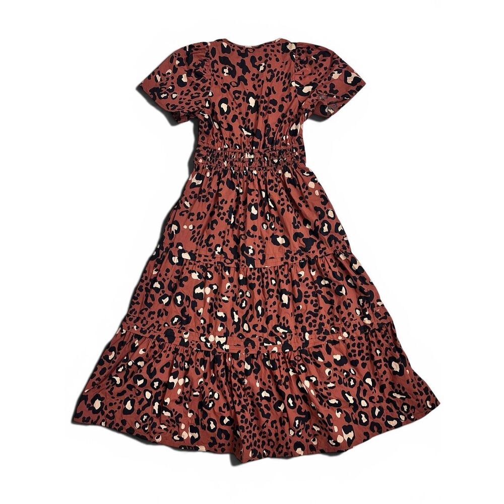 Anthropologie Somerset Maxi Dress Sz S Leopard Print Pockets - Picture 3 of 12
